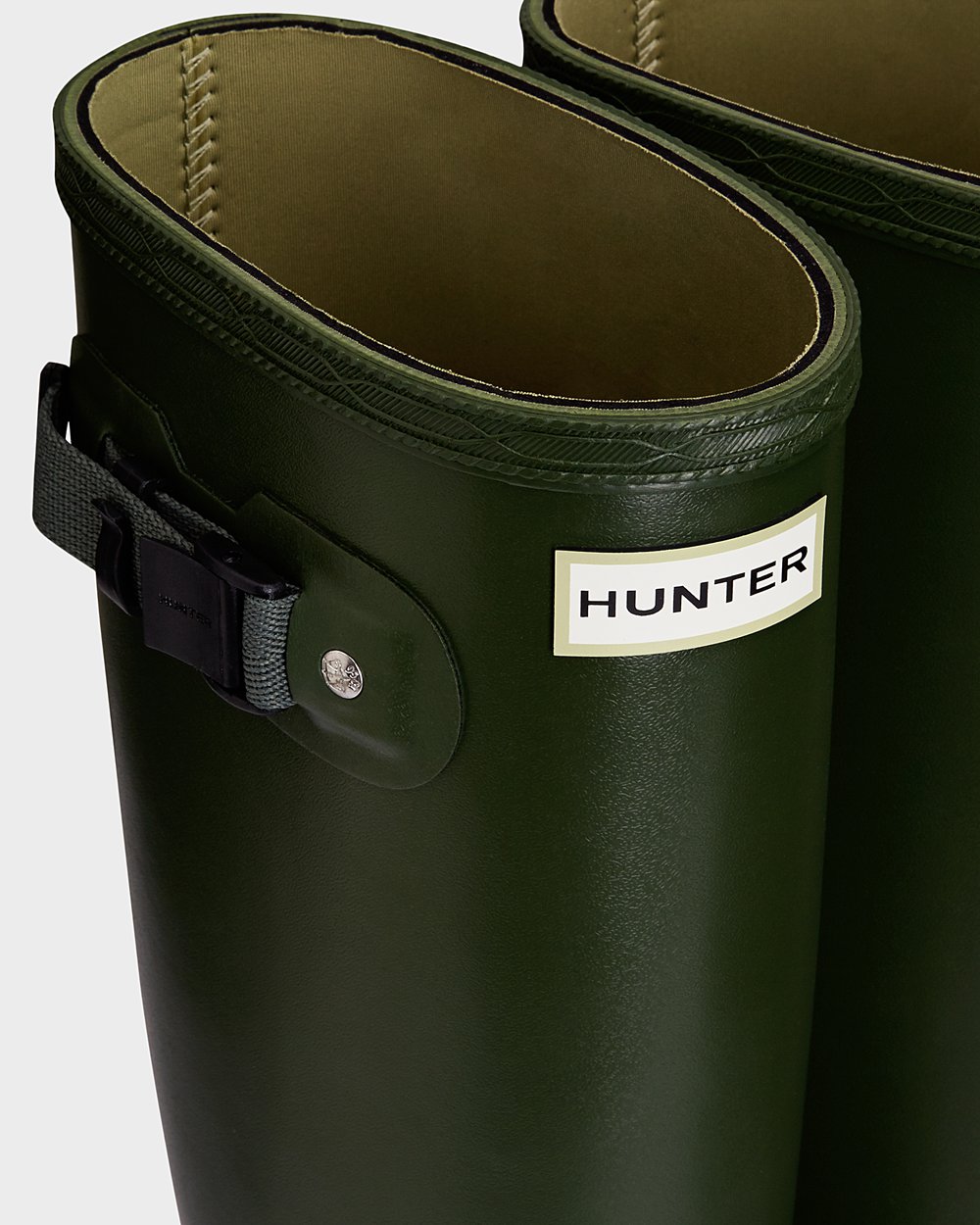 Women Hunter Norris Field Neoprene Lined | Tall Rain Boots Green | NZ-81729-BPAX